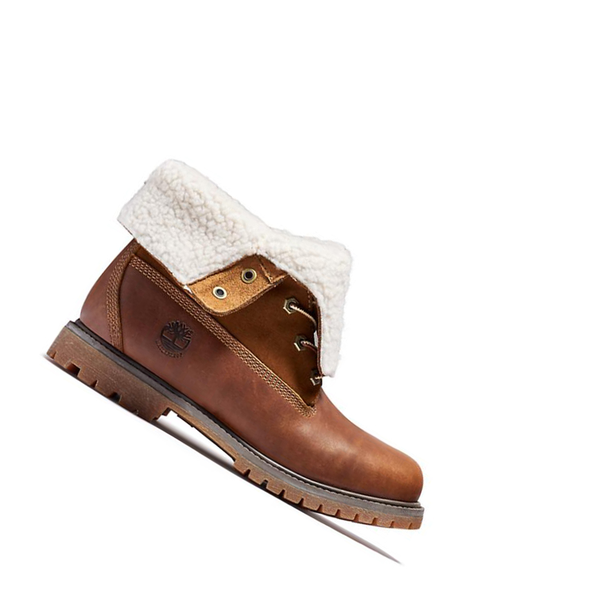 Botines Timberland Authentic Fold-over Mujer Marrones | ES-GCMAO43