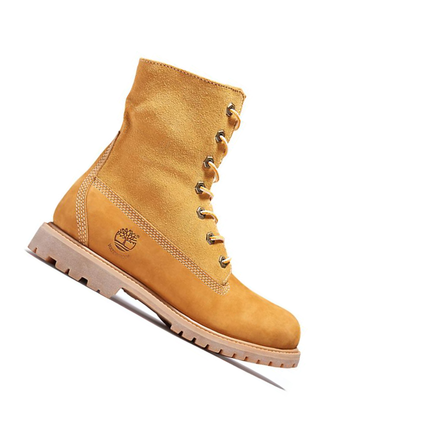 Botines Timberland Authentic Fold-over Mujer Amarillo | ES-NEMVO59