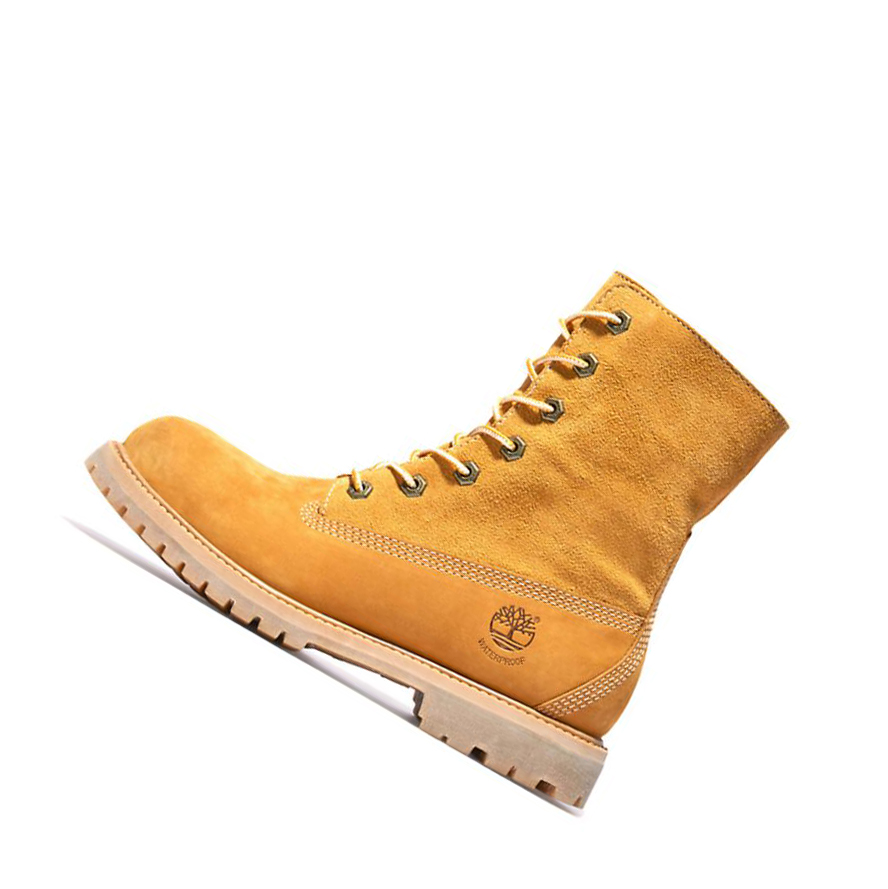 Botines Timberland Authentic Fold-over Mujer Amarillo | ES-NEMVO59