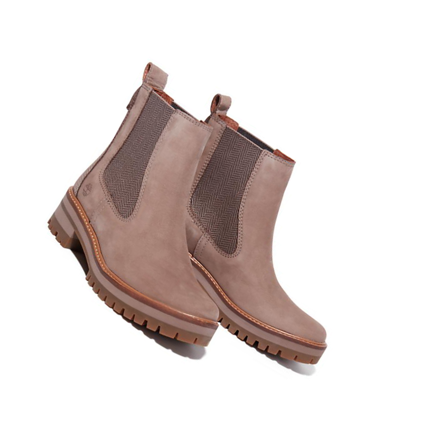 Botines Timberland Courmayeur Chelsea Mujer Taupe | ES-QTODK08