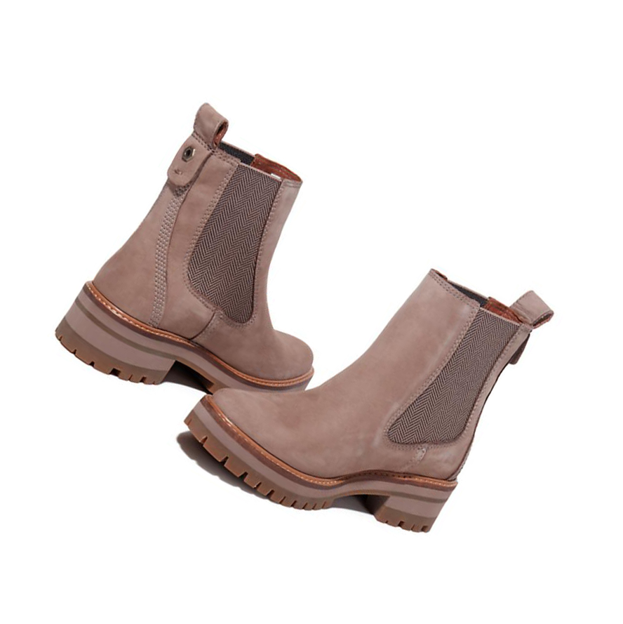 Botines Timberland Courmayeur Chelsea Mujer Taupe | ES-QTODK08