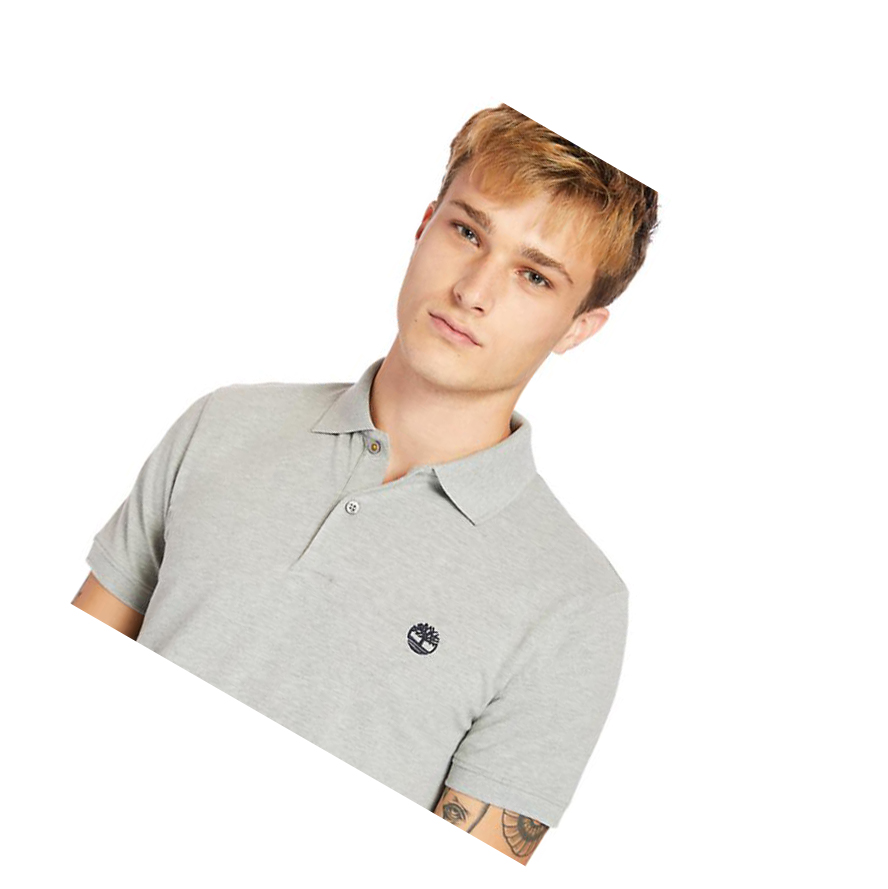 Camisa Polo Timberland Merrymeeting River Hombre Gris | ES-JLDPW21