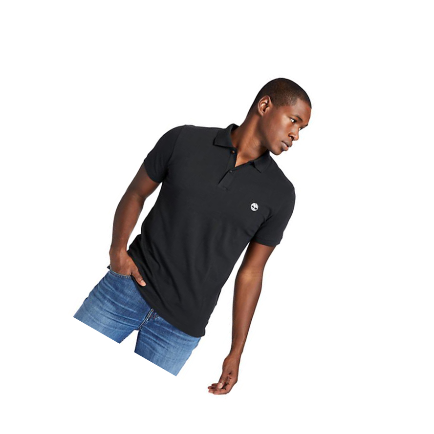 Camisa Polo Timberland Merrymeeting River Hombre Negras | ES-LMWAD40