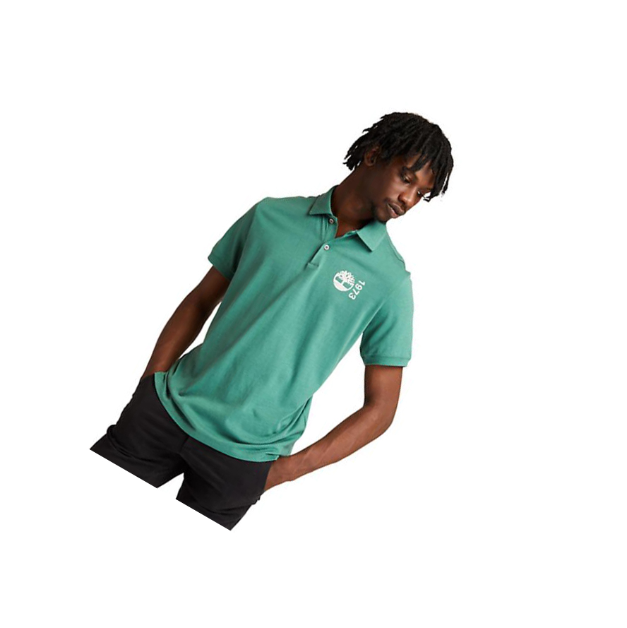 Camisa Polo Timberland Re-Comodidad EK+ Hombre Verde | ES-WZYPL56