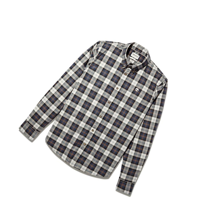 Camisas Timberland Eastham River Tartan Hombre Gris Claro | ES-GQJCS60