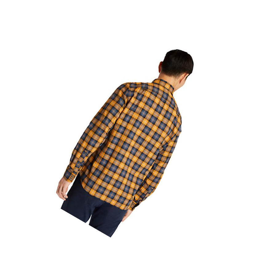 Camisas Timberland Eastham River Tartan Hombre Amarillo | ES-MNZQR83