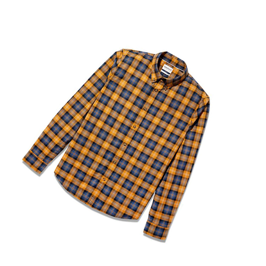 Camisas Timberland Eastham River Tartan Hombre Amarillo | ES-MNZQR83