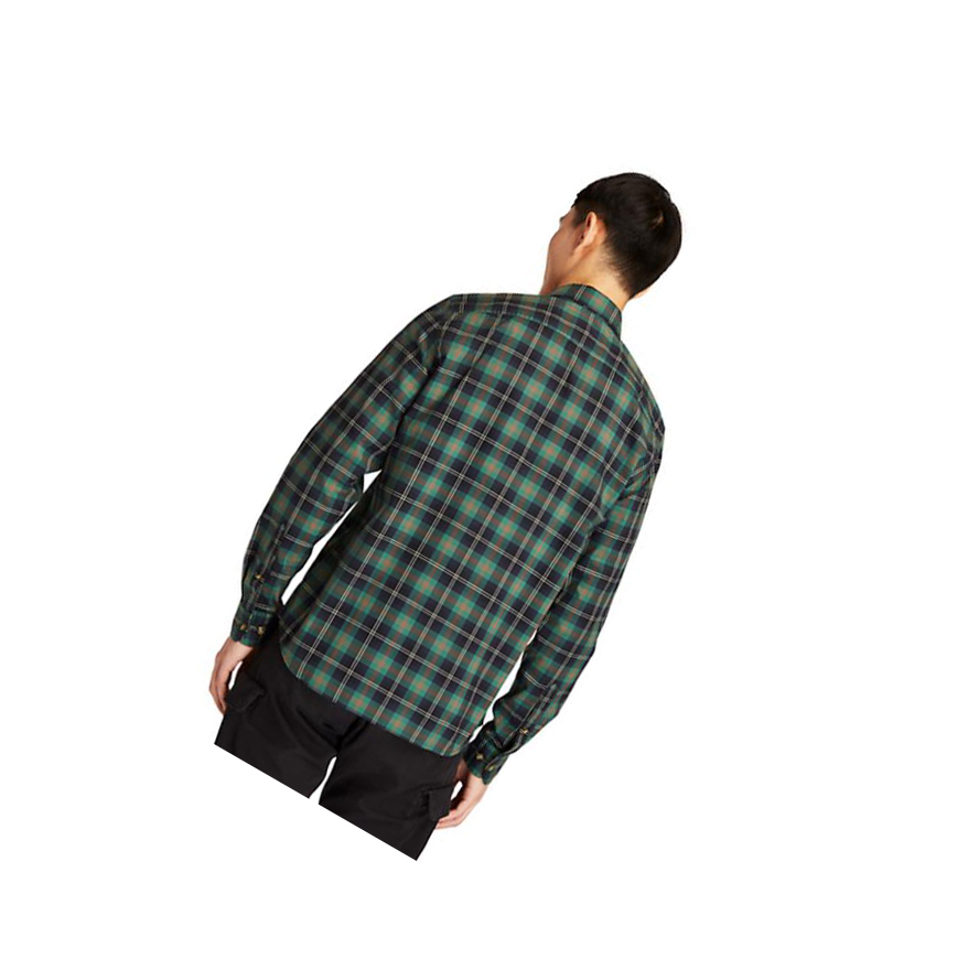 Camisas Timberland Eastham River Tartan Hombre Verde | ES-XSAGL80