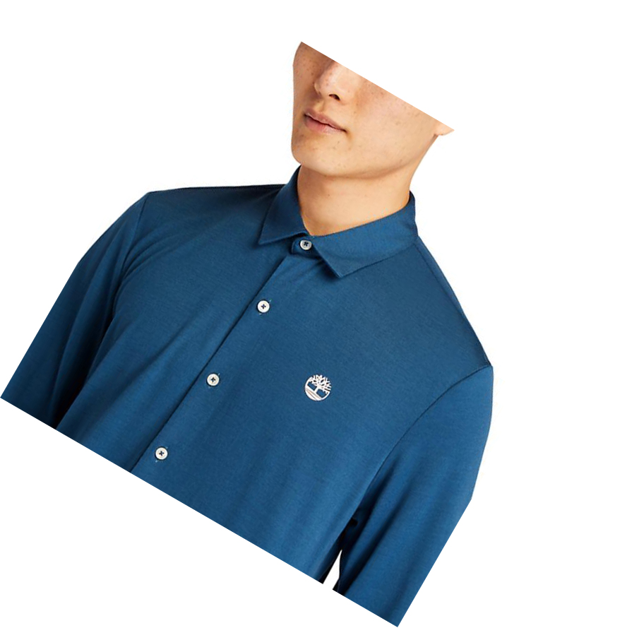 Camisas Timberland Eco-ready Hombre Azules | ES-WUSKM13