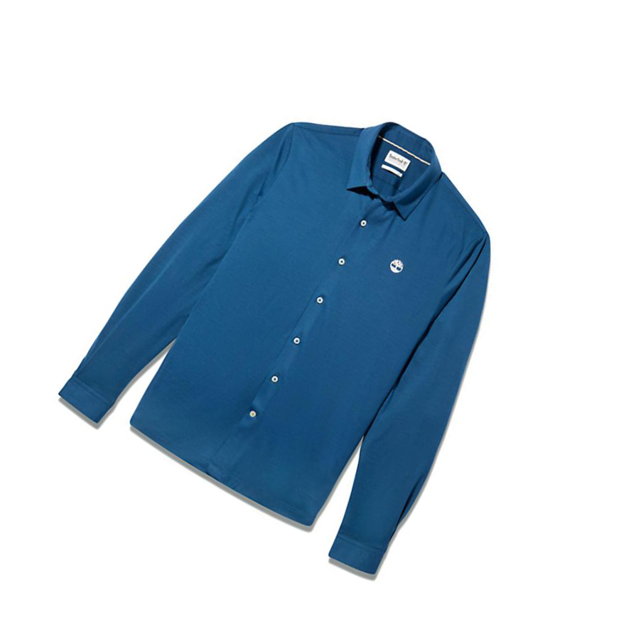 Camisas Timberland Eco-ready Hombre Azules | ES-WUSKM13