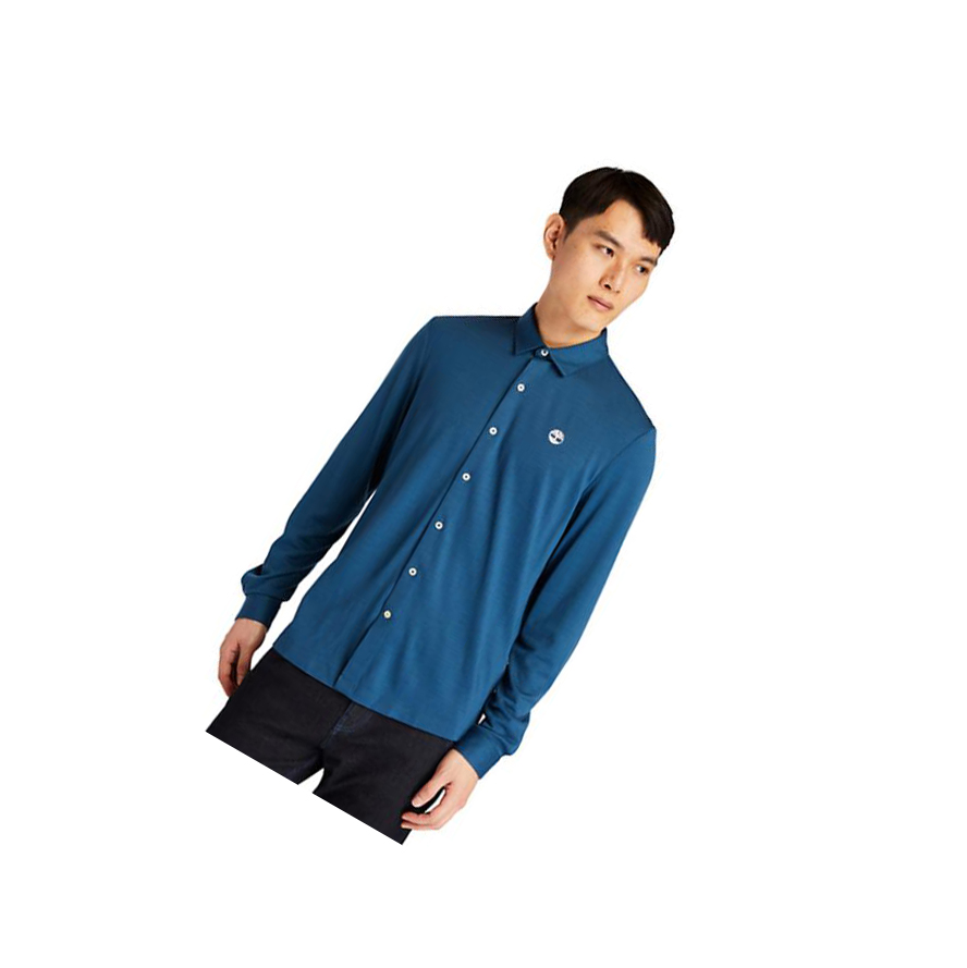 Camisas Timberland Eco-ready Hombre Azules | ES-WUSKM13