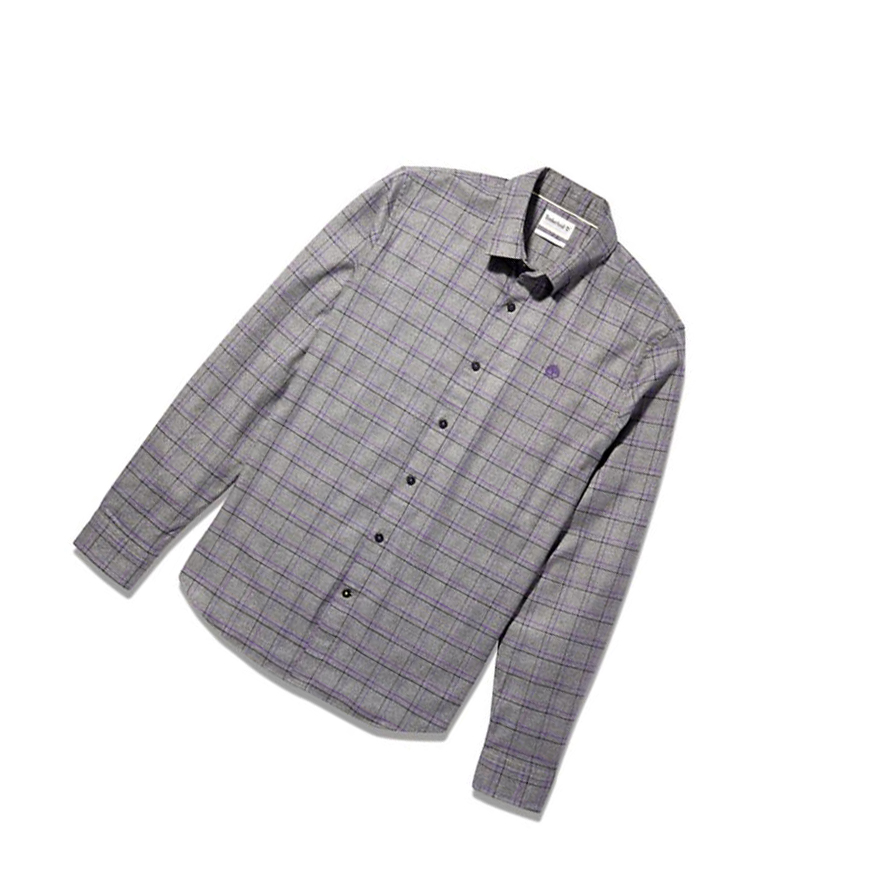 Camisas Timberland Flannel Checked Hombre Gris | ES-YSMTU71