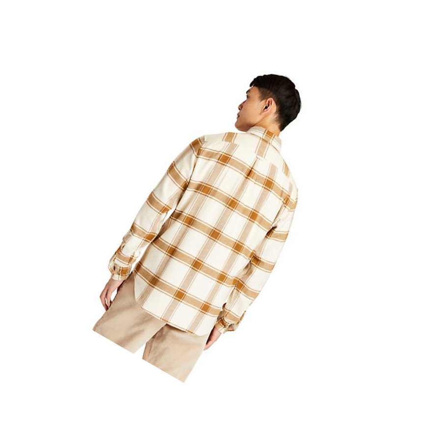 Camisas Timberland Heavy Flannel Checked Hombre Beige | ES-DLMRQ18