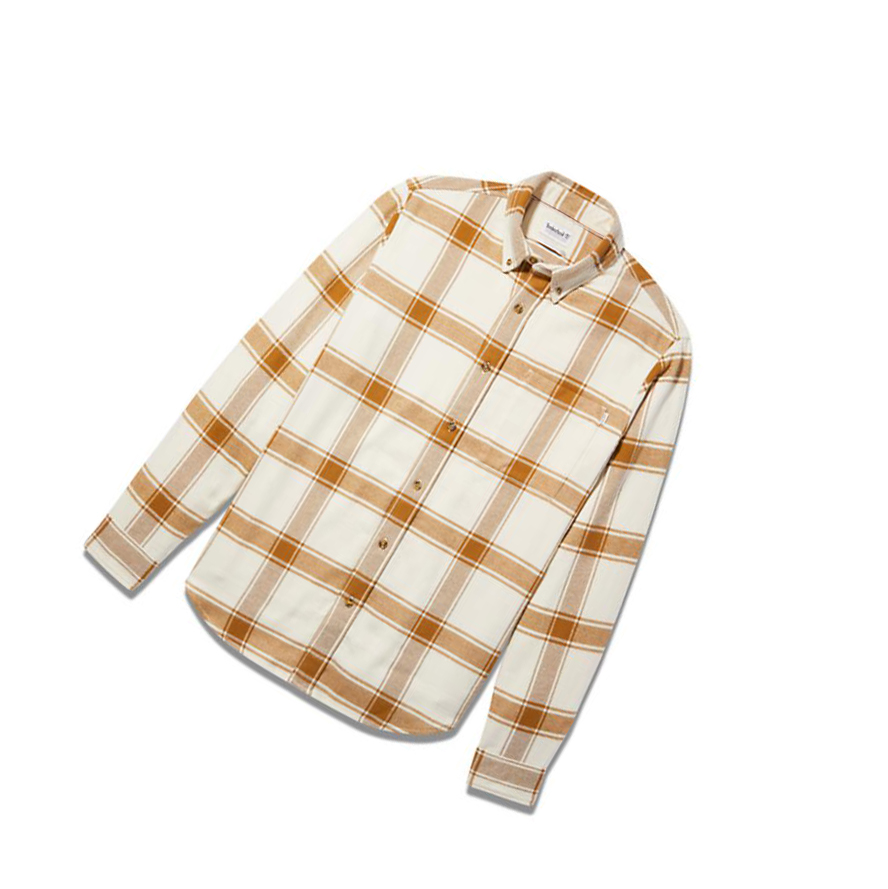 Camisas Timberland Heavy Flannel Checked Hombre Beige | ES-DLMRQ18