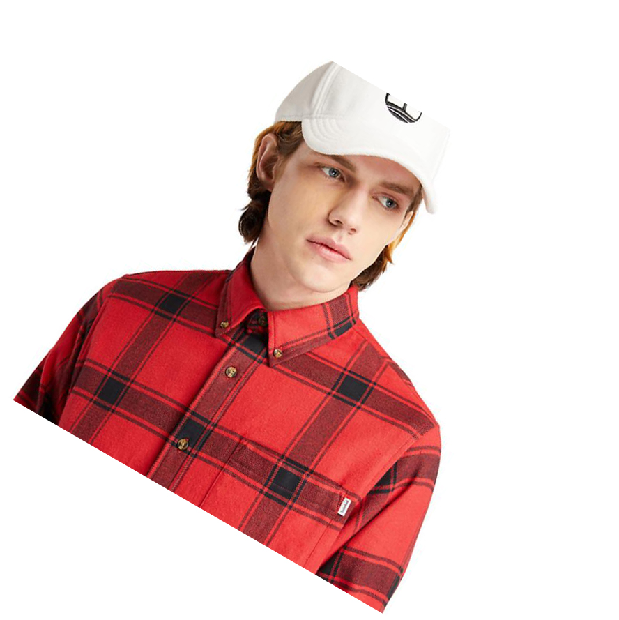 Camisas Timberland Heavy Flannel Checked Hombre Rojas | ES-HZDPO52