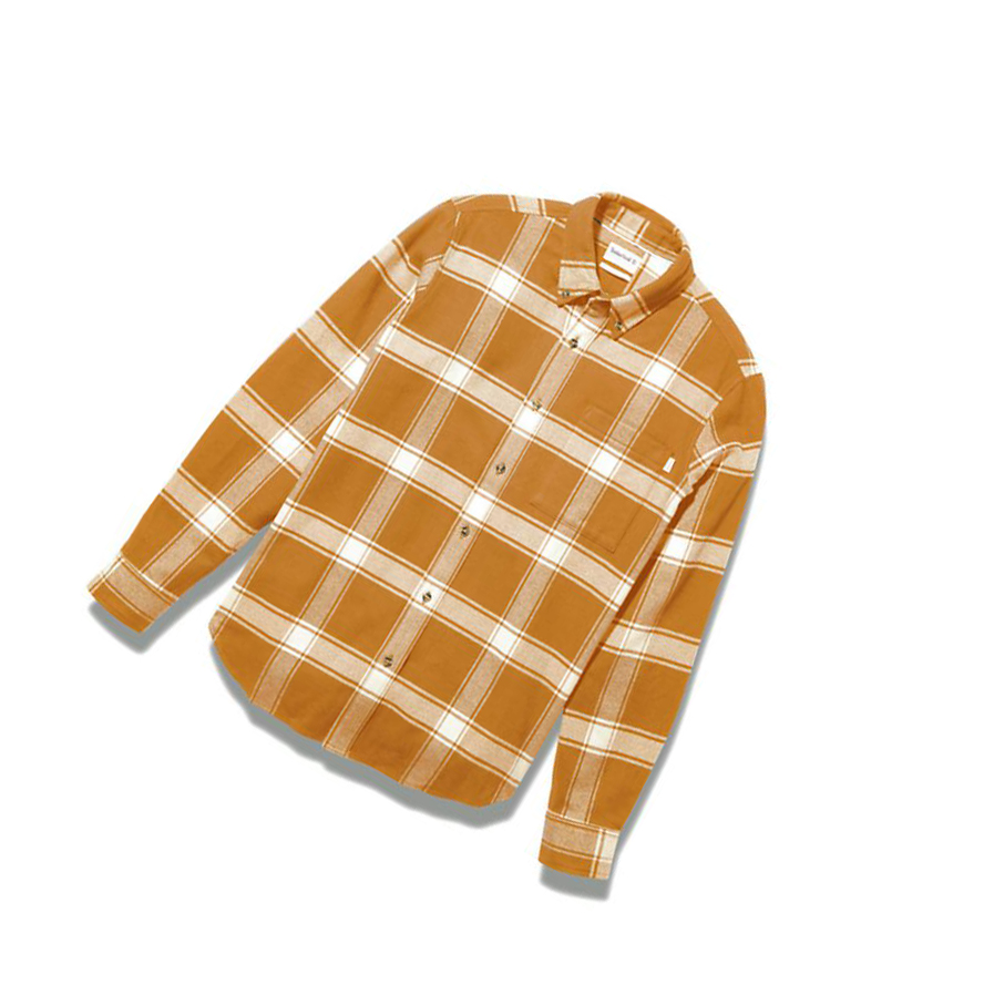 Camisas Timberland Heavy Flannel Checked Hombre Marrones | ES-KYZAC02