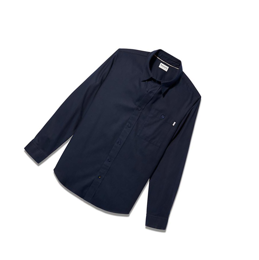 Camisas Timberland Long-sleeved Hombre Azul Marino | ES-CFUXV16