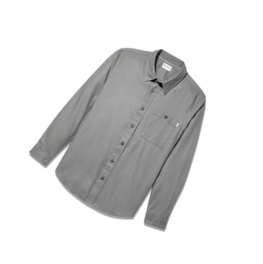 Camisas Timberland Long-sleeved Hombre Gris | ES-BDGTP48