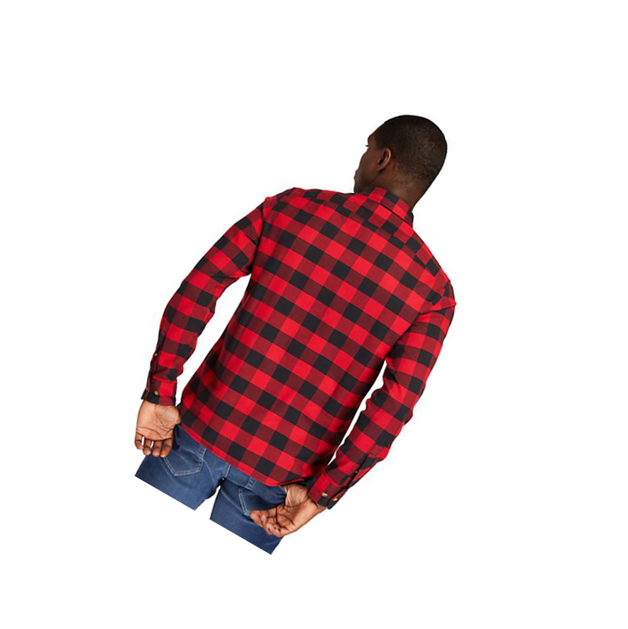 Camisas Timberland Mascoma River Checked Hombre Rojas | ES-IJNFX23