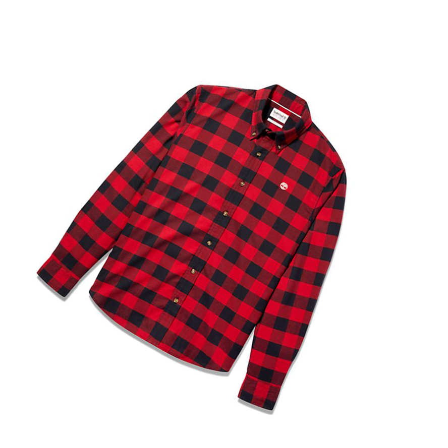 Camisas Timberland Mascoma River Checked Hombre Rojas | ES-IJNFX23