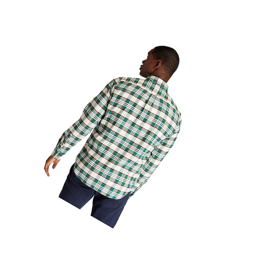 Camisas Timberland SolucellAir™ Tartan Hombre Verde | ES-CXEHI73