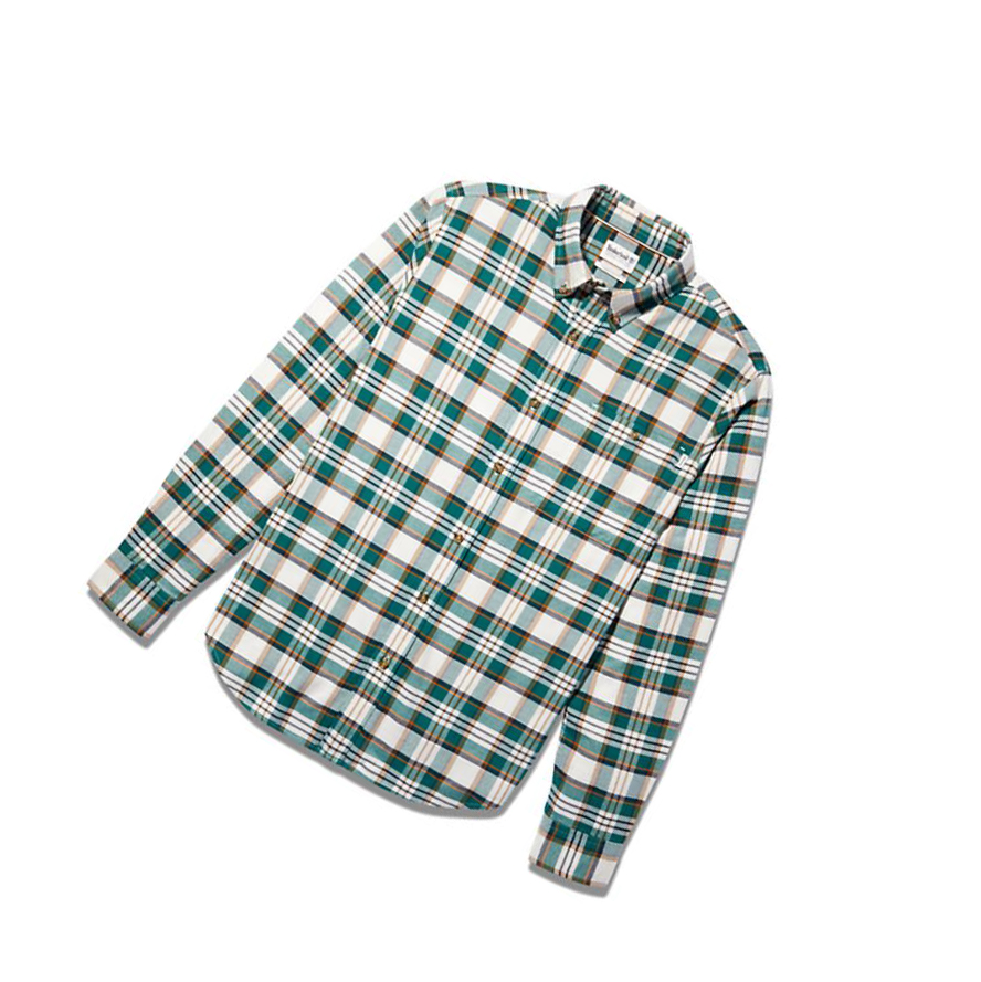 Camisas Timberland SolucellAir™ Tartan Hombre Verde | ES-CXEHI73