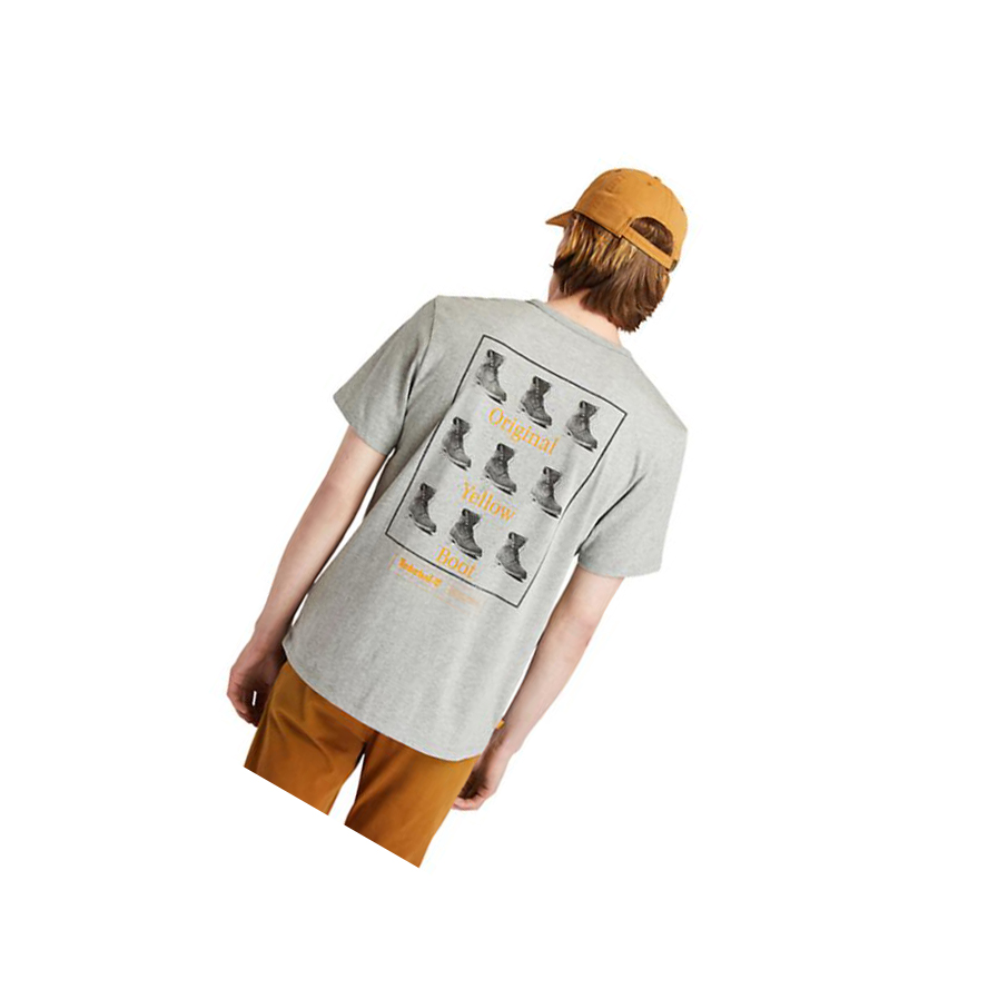 Camiseta Timberland Archive Boot Hombre Gris | ES-RDHMN46