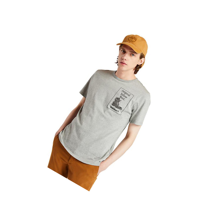 Camiseta Timberland Archive Boot Hombre Gris | ES-RDHMN46