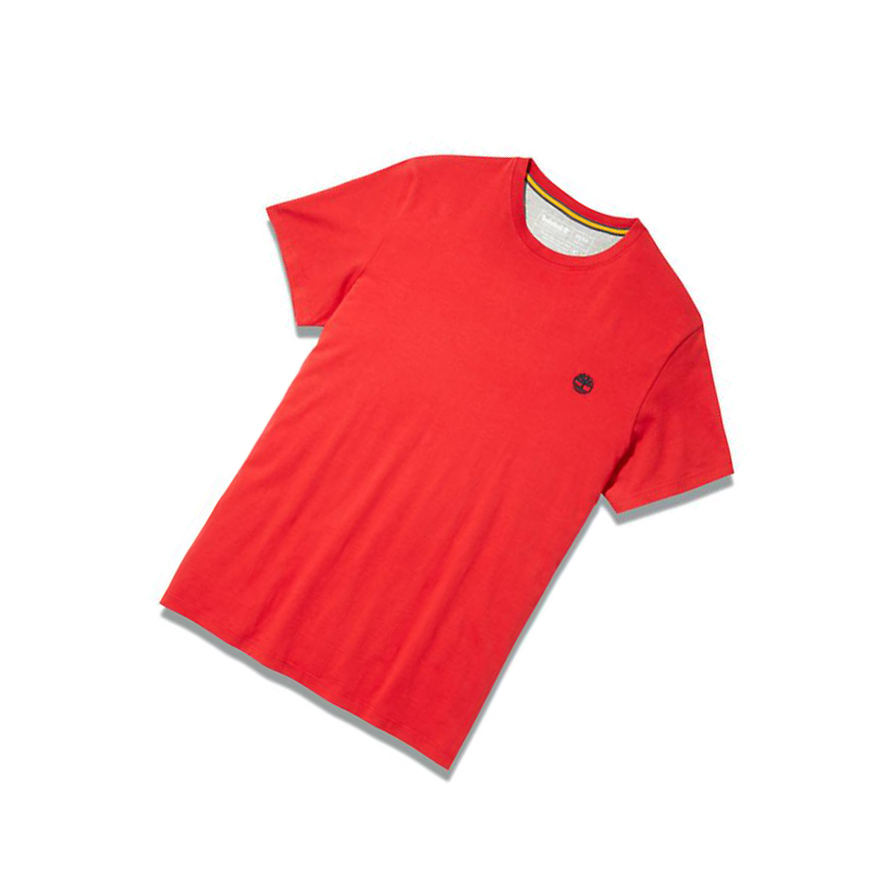 Camiseta Timberland Dunstan River Crew Tee Hombre Rojas | ES-FJNBO06