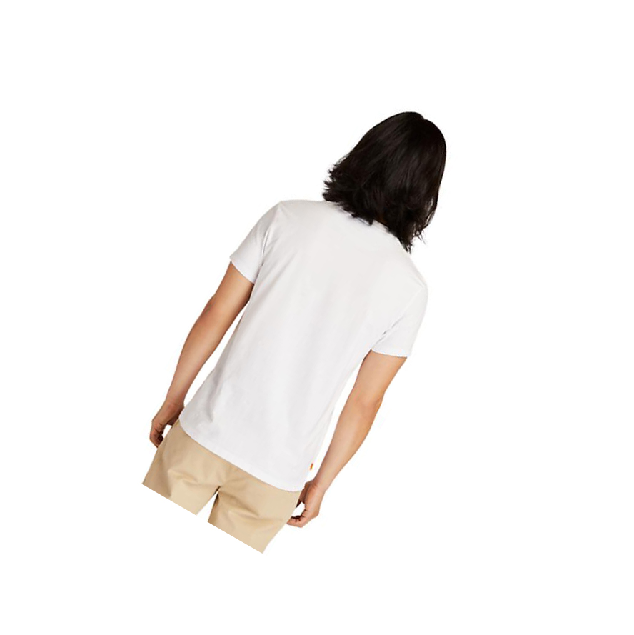 Camiseta Timberland Dunstan River Crew Tee Hombre Blancas | ES-MACYU16