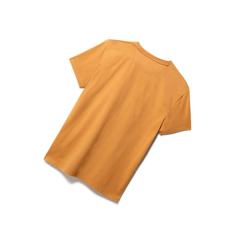 Camiseta Timberland Dunstan River Crew Tee Hombre Amarillo | ES-PSBEV73