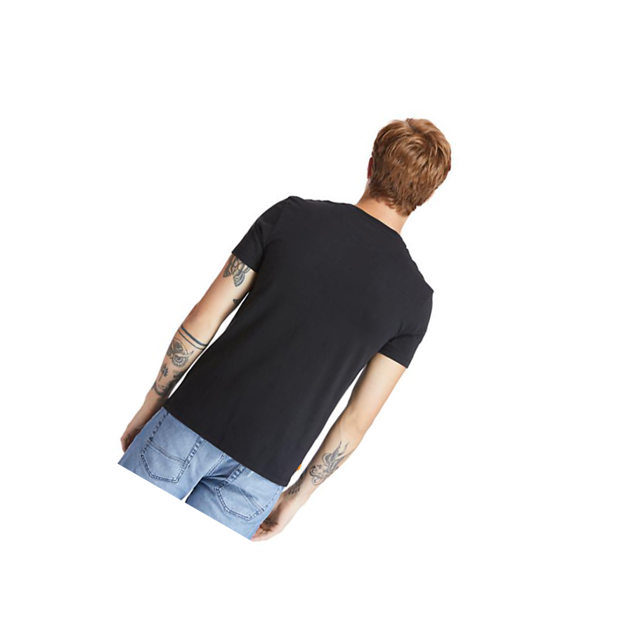 Camiseta Timberland Dunstan River Pocket Hombre Negras | ES-HFJAE95