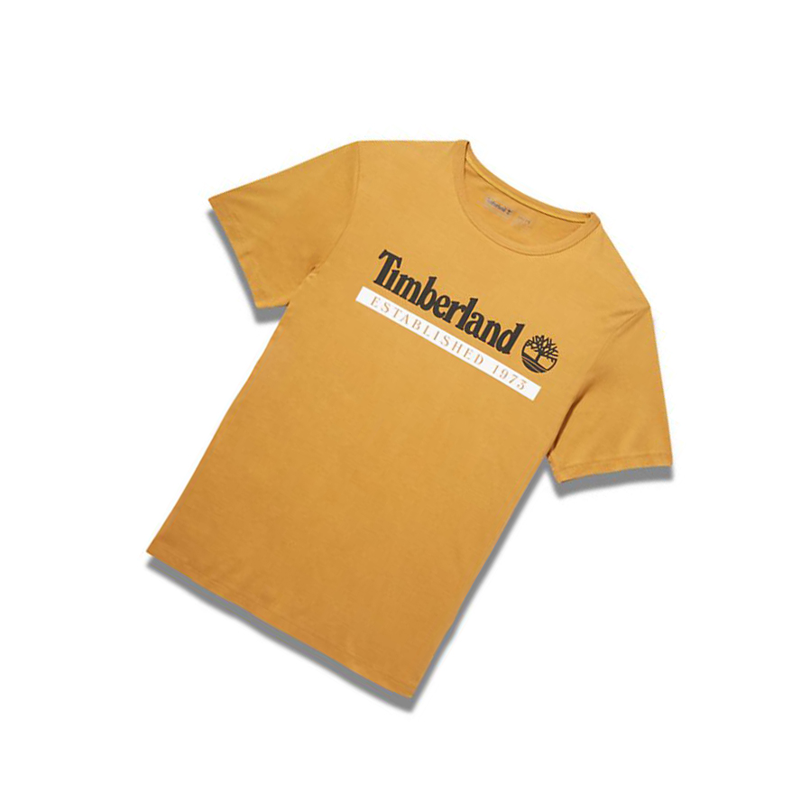 Camiseta Timberland Established 1973 Hombre Negras | ES-DSORK31