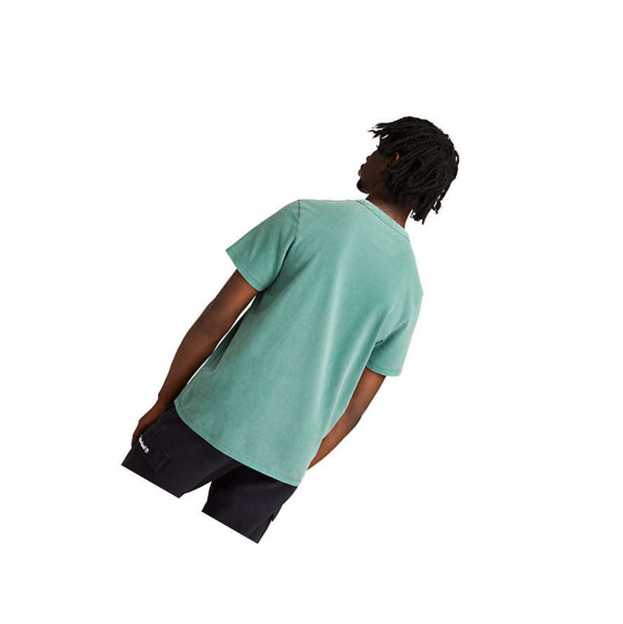 Camiseta Timberland Garment-dyed The Original Hombre Verde | ES-HKBPL32