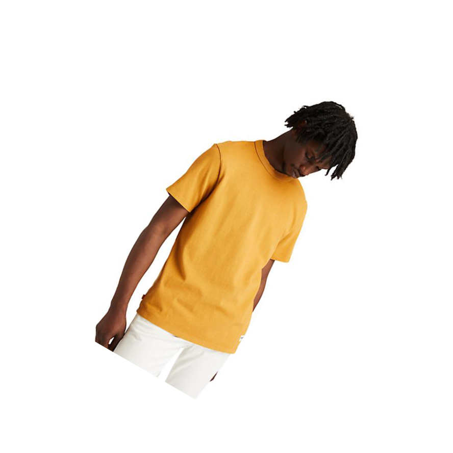 Camiseta Timberland Garment-dyed The Original Hombre Naranjas | ES-TSHLM05