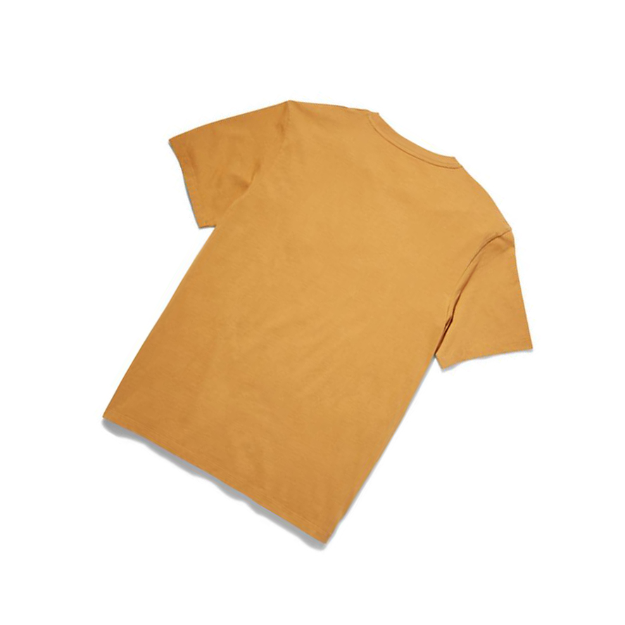 Camiseta Timberland Kennebec River Tree Logo Hombre Amarillo | ES-UBJCR91