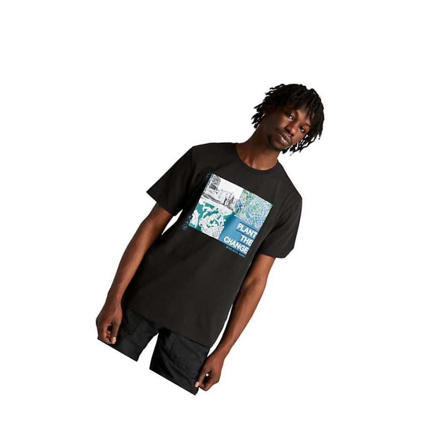 Camiseta Timberland Nature Needs Heroes™ Graphic Hombre Negras | ES-BUQOP15