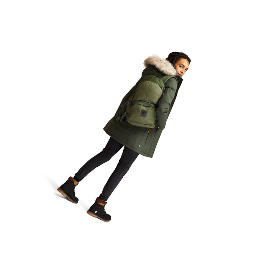 Chaquetas Parka Timberland DryVent™ Impermeables Mujer Verde | ES-KHSMP53