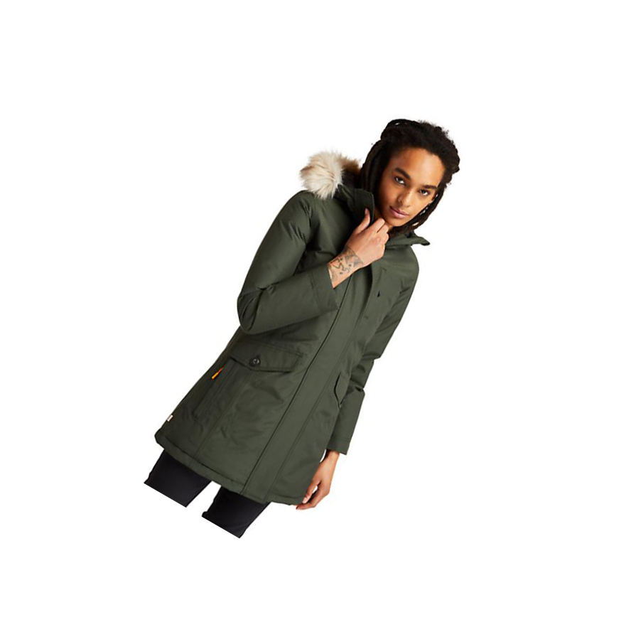 Chaquetas Parka Timberland DryVent™ Impermeables Mujer Verde | ES-KHSMP53