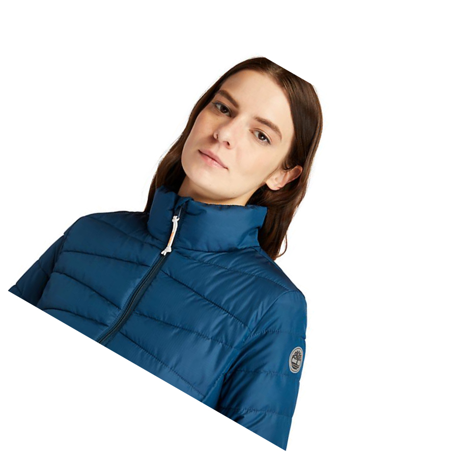 Chaquetas Parka Timberland Ligeros Packable Mujer Azules | ES-ZDEIU86