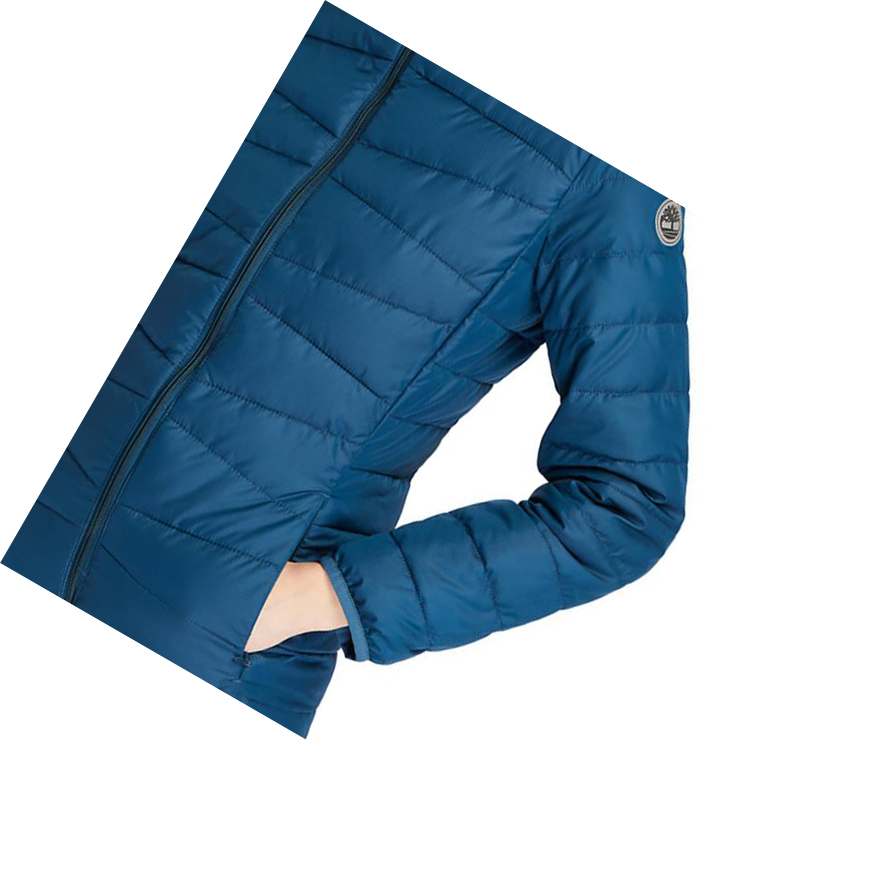 Chaquetas Parka Timberland Ligeros Packable Mujer Azules | ES-ZDEIU86