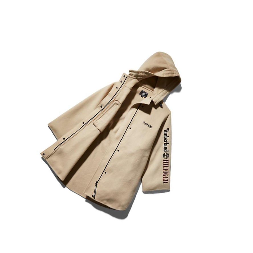 Chaquetas Parka Timberland Tommy Hilfiger x Timberland® Re-Imagined Utility Mujer Beige | ES-ZLJKQ27