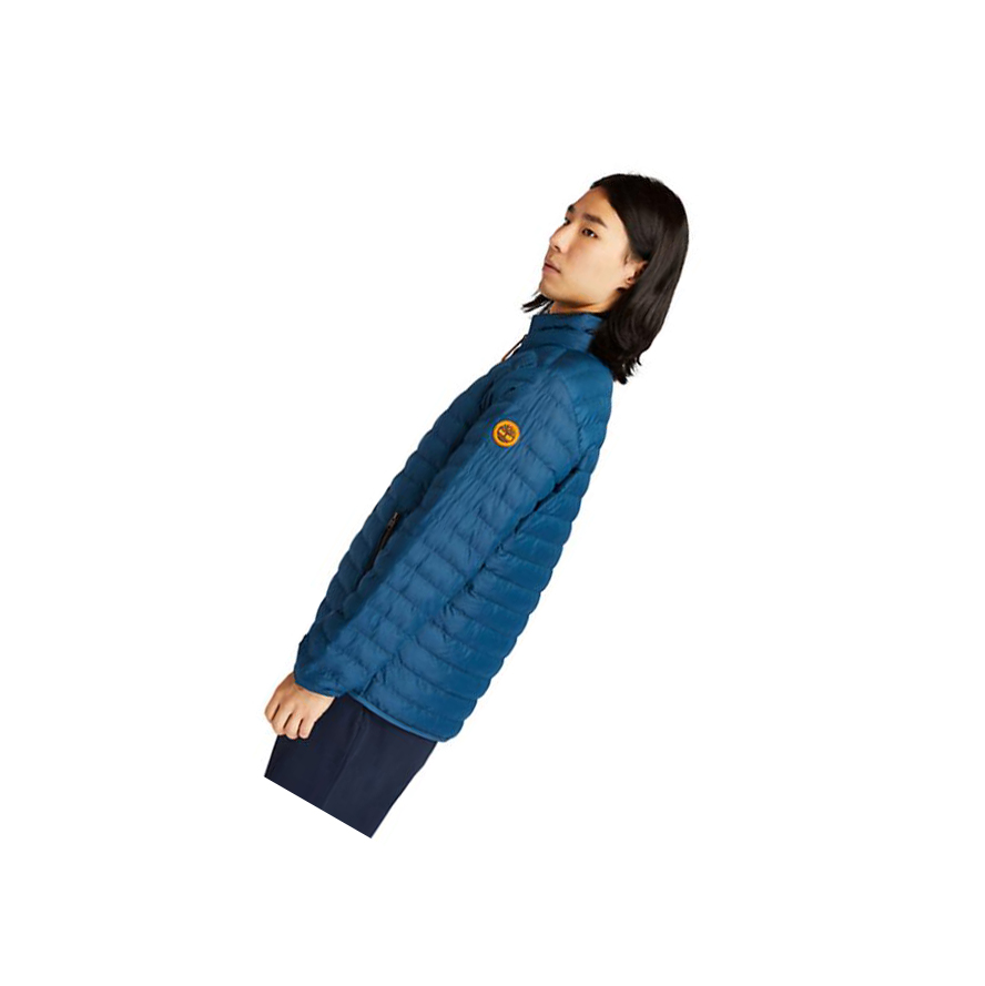 Chaquetas Timberland Axis Peak Impermeables Quilted-Híbrido Hombre Azules | ES-OKULN37