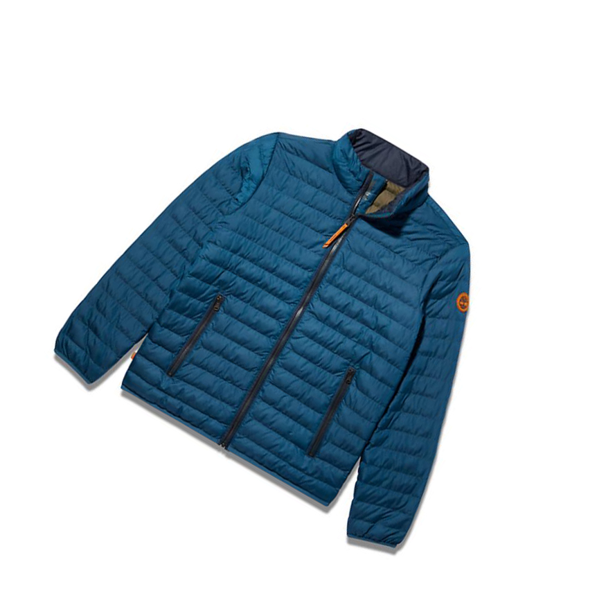 Chaquetas Timberland Axis Peak Impermeables Quilted-Híbrido Hombre Azules | ES-OKULN37