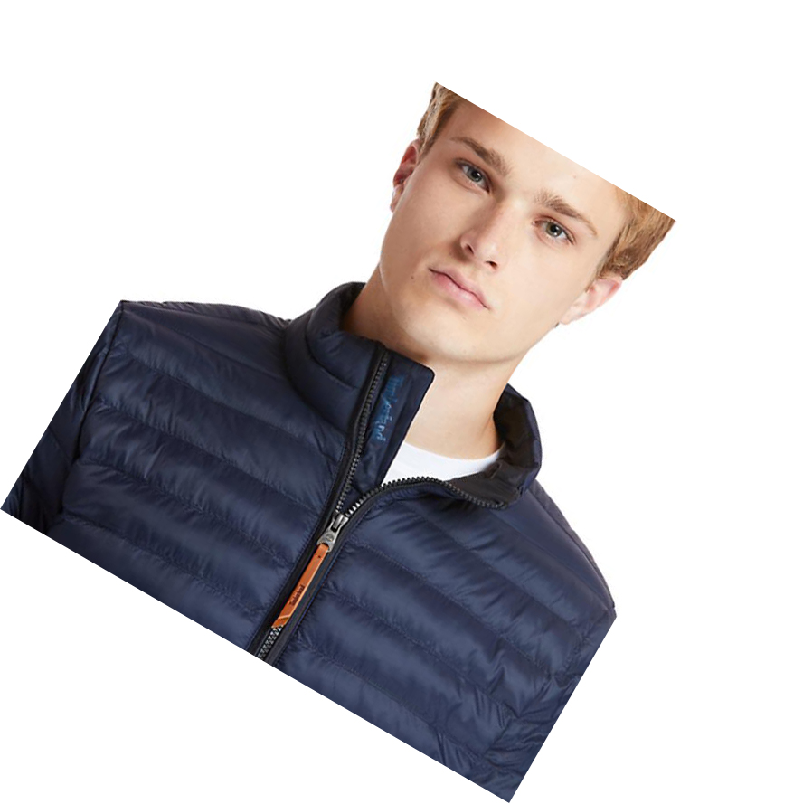 Chaquetas Timberland Axis Peak Packaway Quilted-Híbrido Hombre Azul Marino | ES-HTRLX57