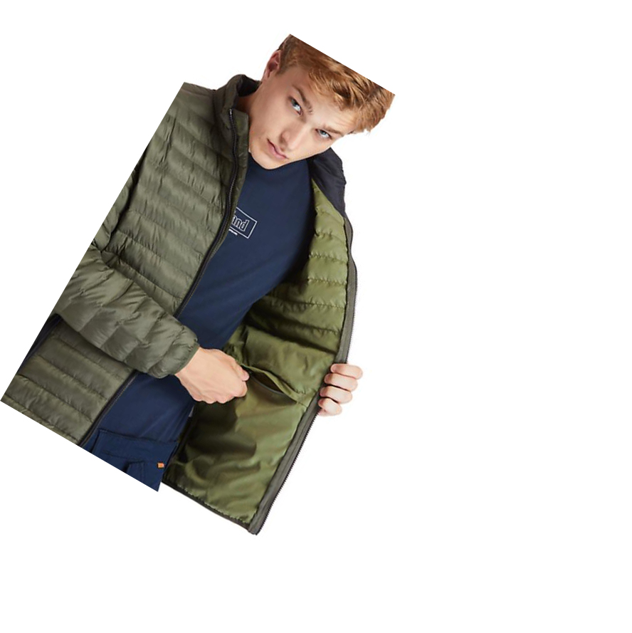 Chaquetas Timberland Axis Peak Packaway Quilted-Híbrido Hombre Verde | ES-TNJGY58