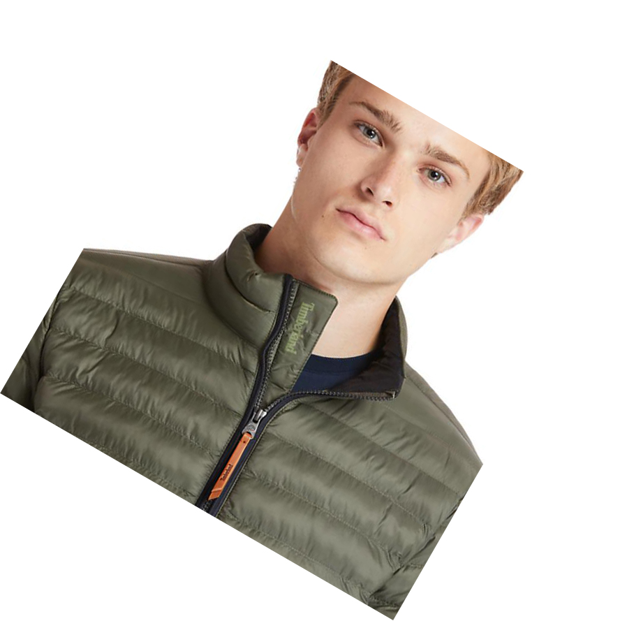 Chaquetas Timberland Axis Peak Packaway Quilted-Híbrido Hombre Verde | ES-TNJGY58