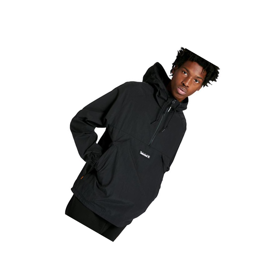 Chaquetas Timberland DWR Zip-Neck Windbreaker Hombre Negras | ES-FRLDG90