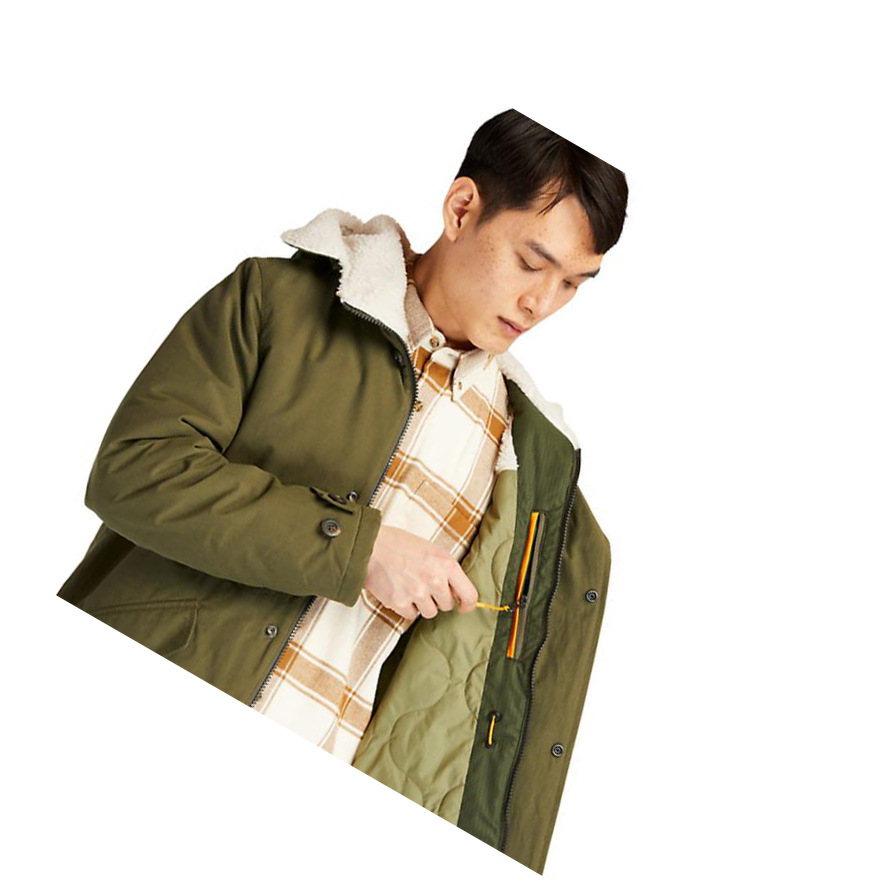 Chaquetas Timberland Mount Kelsey Fishtail Parka Hombre Verde Oscuro | ES-KURNC68