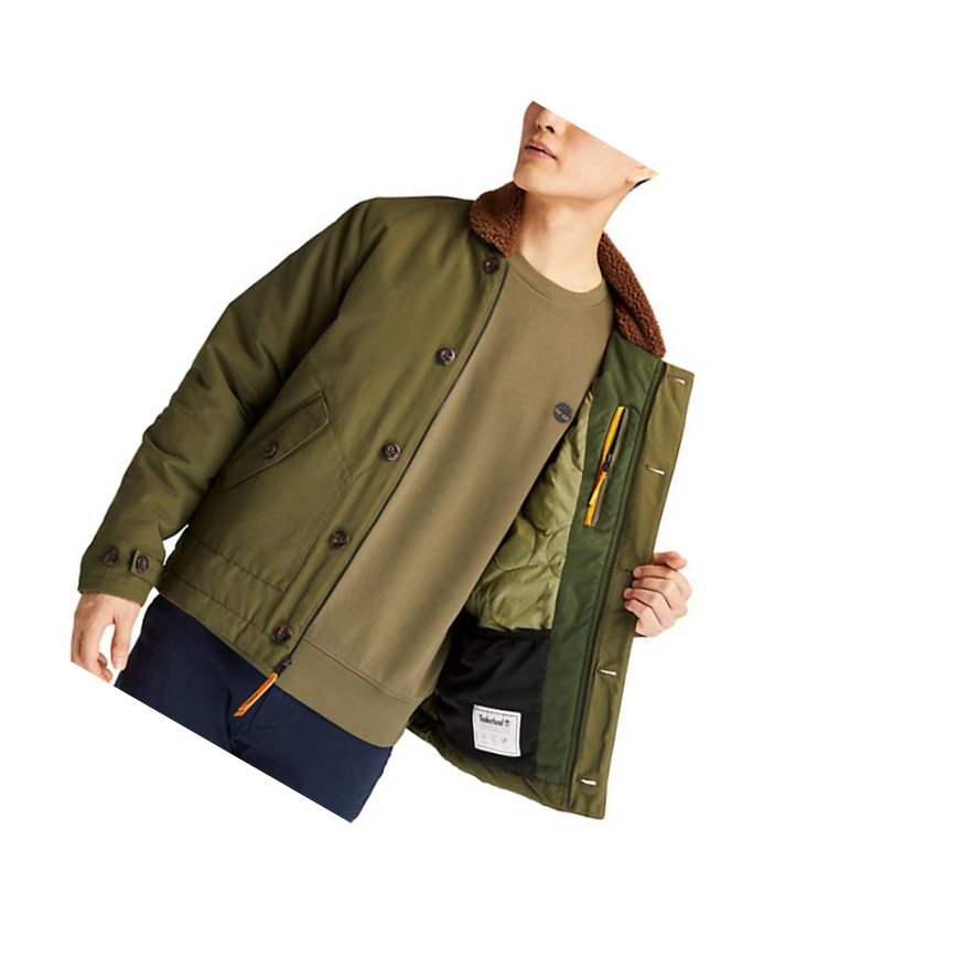 Chaquetas Timberland Mount Kelsey N1 Deck Hombre Verde Oscuro | ES-WZRUX01